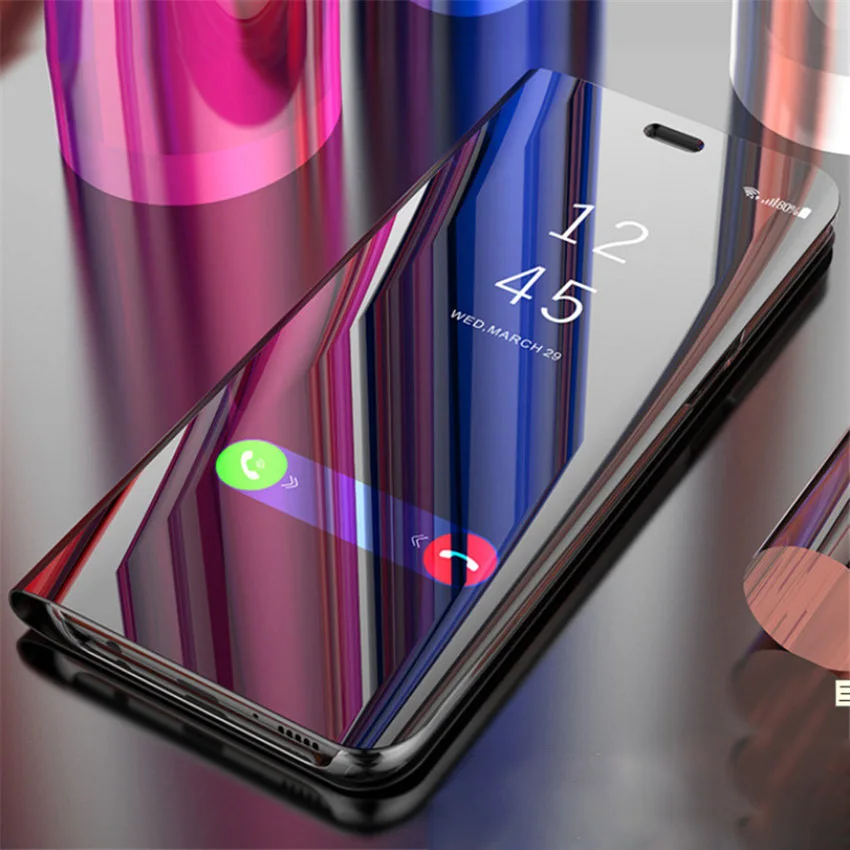 

Mirror Case For SAMSUNG Galaxy note 9 On Samsung Note9 Smart Mirror Clear View Flip cover Case For Samsung Galaxy note 9