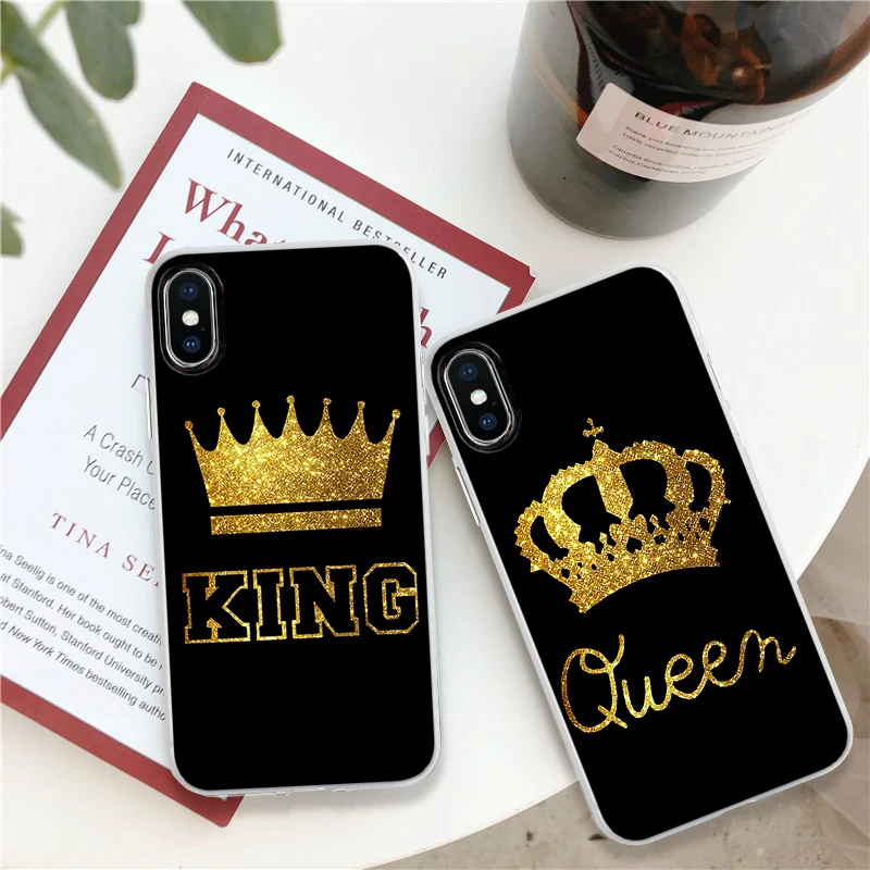 

Case For Xiaomi Redmi Note 6 S2 3 3S 5 Plus Pro 4A 4X 5A 6A 3 4 Global King Queen Silicone Soft Cover FOR iphone 6S 6 Plus Case