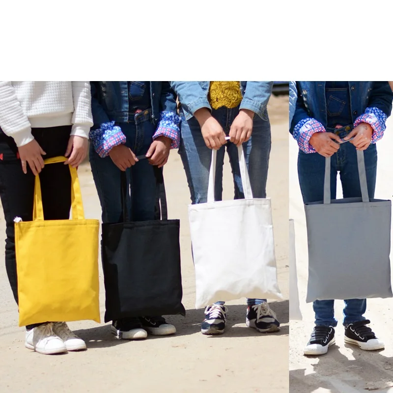 

Fashion Solid Color Classic Women Canvas Handbags 2019 New Female Students School Bags Casual Zipper Soft Shoulder Bags