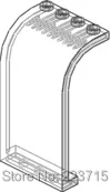 Окно 3x4x6 w. Изогнутый верх* сделай сам, светящийся блок, часть кирпича № 2571,5 шт, совместима с другими частицами сборки