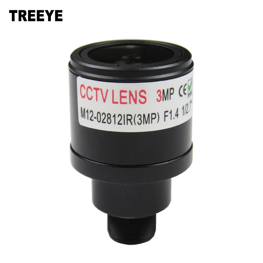 3.0 Megapixel fixed iris HD CCTV camera lens 2.8 12mm varifocal lens