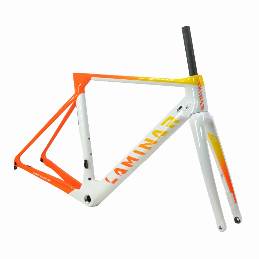 Top LAMINAR AERO FLOW High rigidity Carbon fiber Disc brake ROAD Frame UCI Authentication 4
