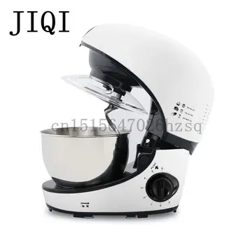 

JIQI Household electric Stand mixer kitchen helper Food dough mixers egg cream whipping machine,white