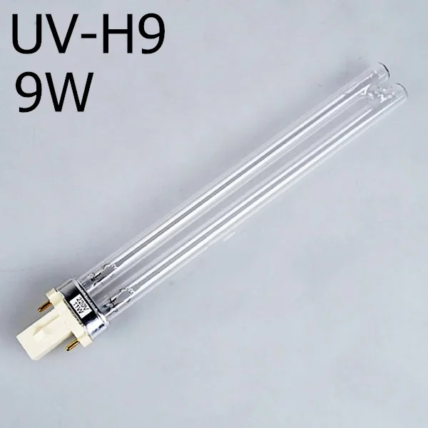 JEBO стерилизатор UV светильник лампочка Замена водяного фильтра светильник трубки 2-контактный G23 База Линейный двухтрубный UV-C бактерицидная - Цвет: 9W