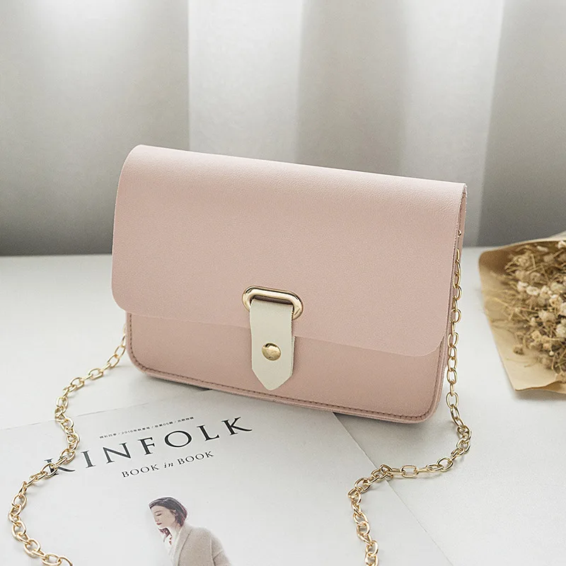 Новые модные женские сумки-мессенджеры, милая дикая версия, небольшая квадратная сумка на плечо, трендовые Мини женские сумки, сумка - Цвет: E Pink