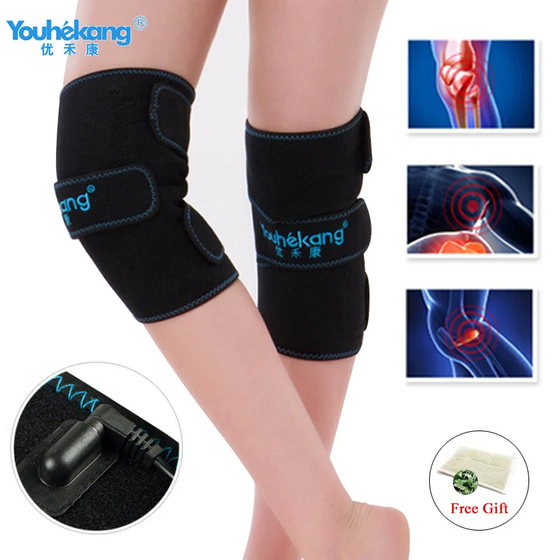 

Youhekang Electric Arthritis Knee Pain Relief Knee Massager Support Massage Brace Infrared Heating Treatment Relieve Knee Joint