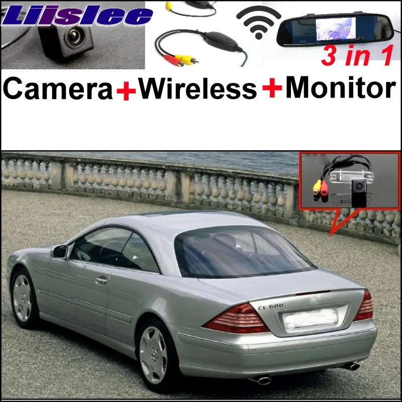 Liislee For Mercedes Benz CL Class MB W215 C215 3in1 Special WiFi Camera + Wireless Receiver + Mirror Screen Parking System