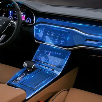 

For Audi A6L A6 C8 2018 2019 2020 Central control protective film display protective film Car Accessories