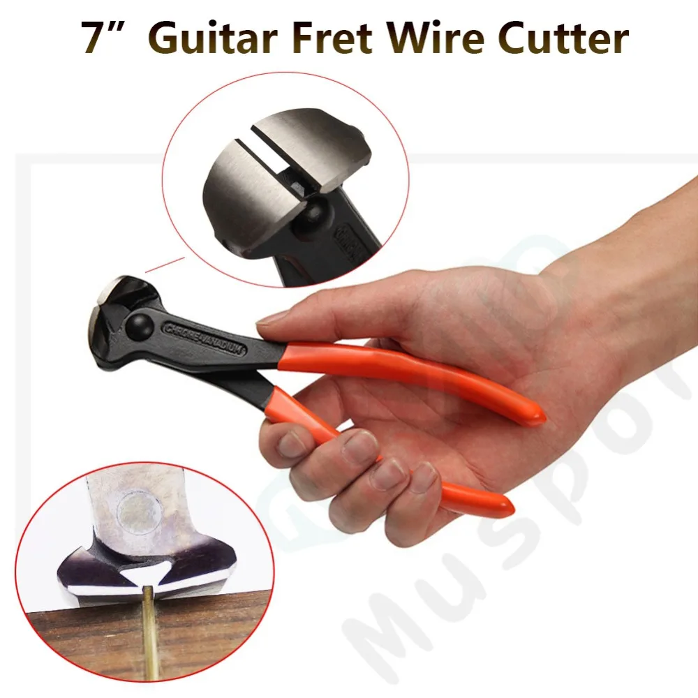 

7" Professional Guitar Fret Wire End Cutter Luthier Tool Nipper Puller Plier String Scissors