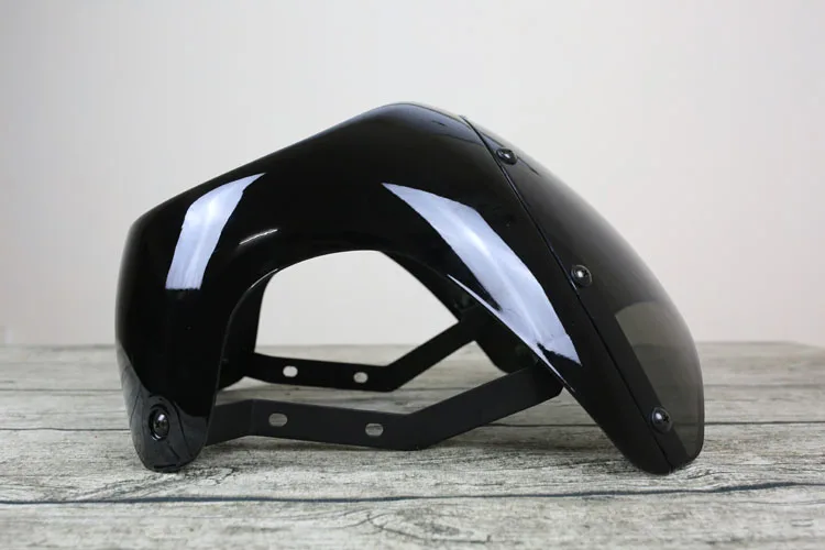 Пластиковое ветровое стекло для мотоцикла ветровой дефлектор для жеребцов кентавра max 250 mutt 125 - Цвет: black