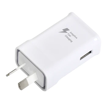 

High Quality 5V 2A-9V 1.67A Adaptive Fast Charging Quick Charger Adapter AU plug for Samsung S7 S8 Plus edge no logo 300pcs/lot