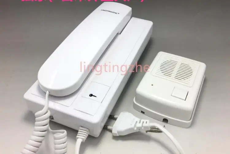 200m Home office building wired audio intercom interphone doorbell chime with lock opening for gate motor opener access | Безопасность и