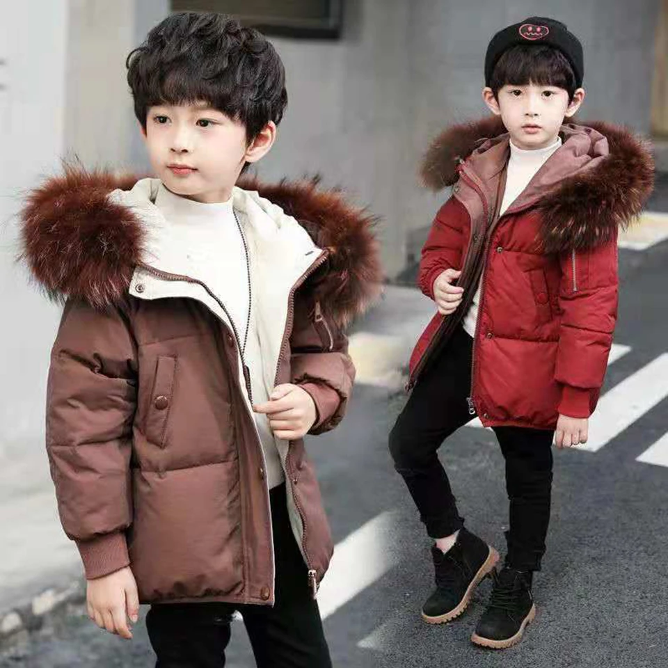 

Winter Parkas For 3 4 6 8 10 12 Yrs Kids Toddler Boys Outwear& Coat Children Outerwear Boys Clothing Casual Baby Boys Clothes