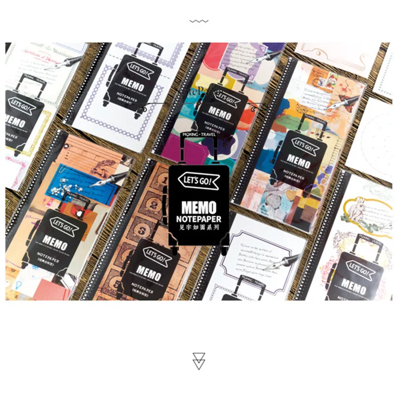 

Moking let us go words memo paper diy message note paper notepad pack 1 pack = 30 pcs