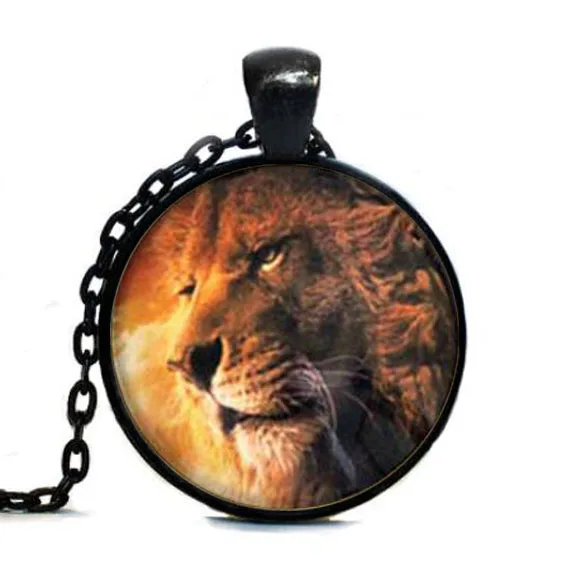 Женское и мужское ожерелье с подвеской Король Лев Aslan Очаровательное из латуни