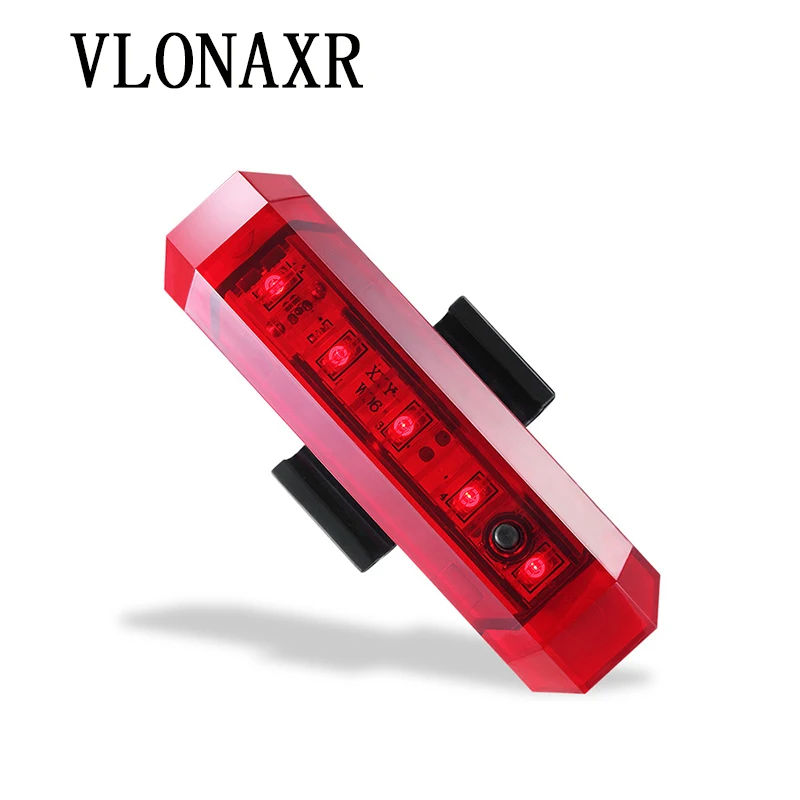 VLONAXRBicycle LED للماء المصابيح الخلفية USB شحن دراجة أضواء ركوب السلامة يلة تحذير أضواء في الهواء الطلق معدات ركوب الخيل