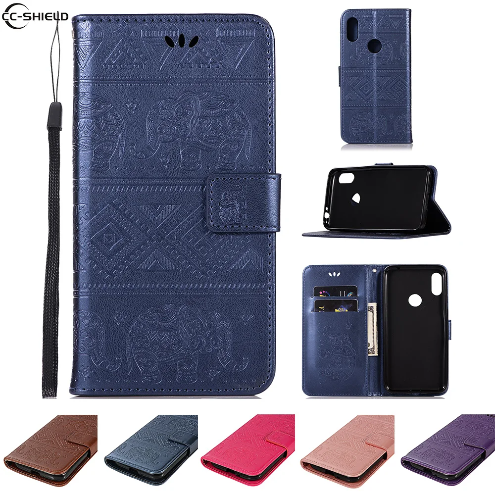 

Flip Coque for Motorola MOTO P30 Note XT1942 P30Note Elephant Case Leather Cover for Motorola MOTO One Power XT1942-1 Phone Case