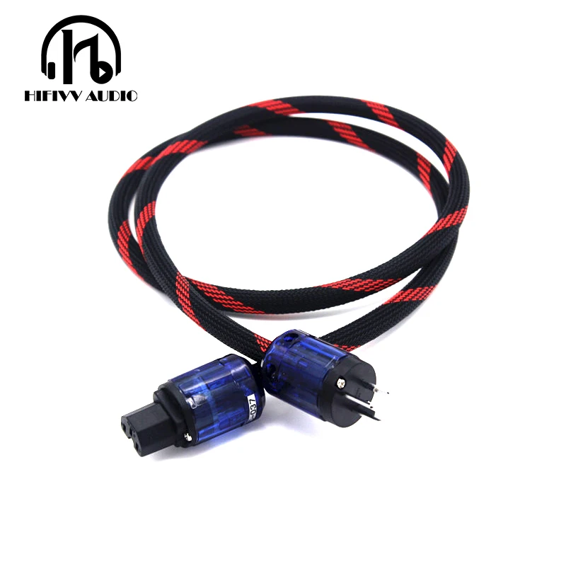 4 Square Amplifier Power Cable For Hifi Home Audio Video System Of Eu