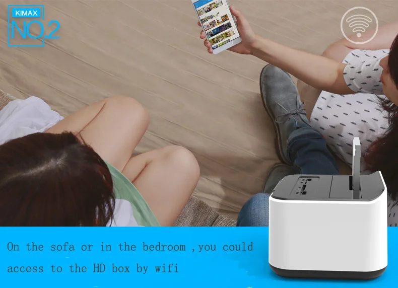 2015 new hard drive rack usb 3 0 6TB sata disk array storage box with WiFi 3