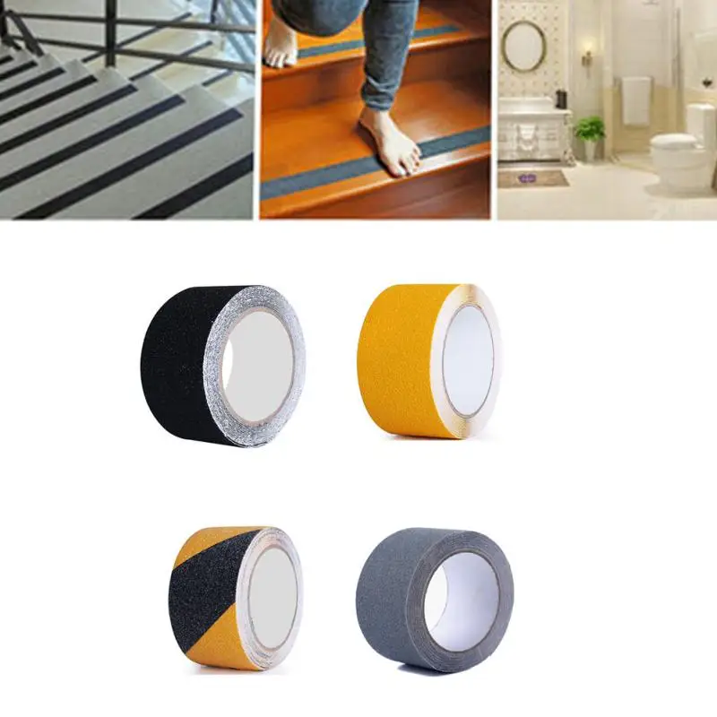 

5cm*5m High Viscosity Waterproof Frosted PVC Anti Slip Decorative Anti-slip Safety Warning Tape Practical For Stairs, floor