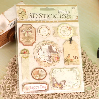 Stickers 3d Craft Scrapbooking  Bird Stickers Scrapbooking 3d - 12patterns  Love - Aliexpress