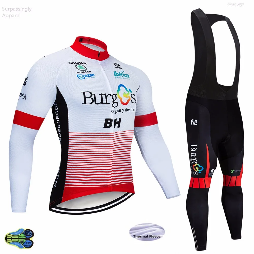 

2018 Burg Cycling Jersey Set Ropa Ciclismo Cycling Clothing Bike Pro Sport Wear Bicycle Jersey Sets Winter Thermal Ropa Ciclismo