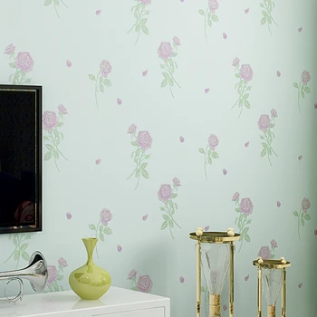 

0.53*10 meter/roll Fashion rustic small flower non-woven wallpaper bedroom 3d tv background wallpapers living room wallpaper