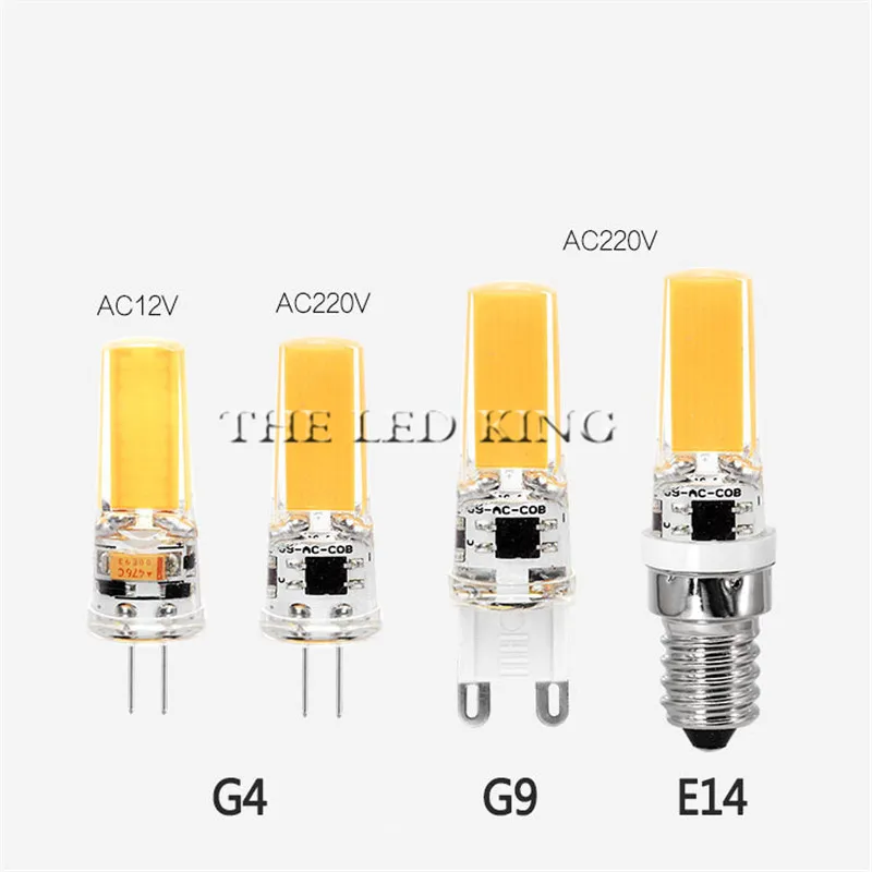 

G9 COB ligt LED Lamp G4 G9 E14 Dimmable 220V 9W Bombillas G4 G9 LED Bulb AC DC 12V COB Light Replace Halogen Chandelier Light