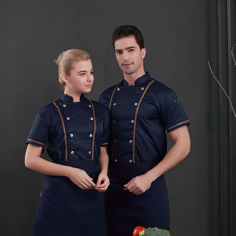 Униформа шеф повара Chaqueta рабочая одежда крутая дышащая куртка с короткими