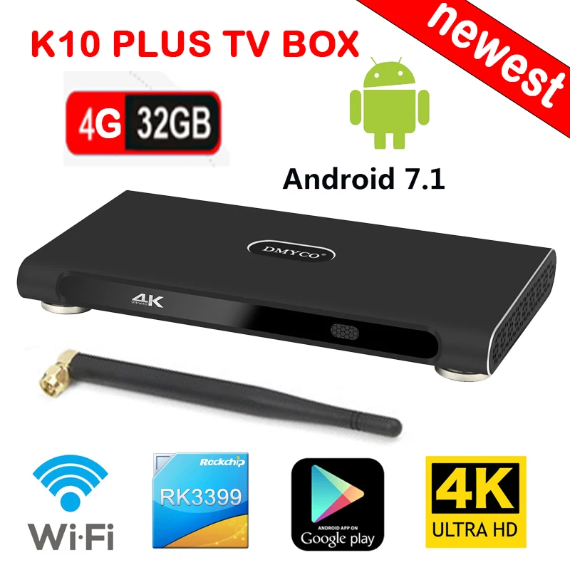 

Rockchip RK3399 Smart Android TV Box 4GB+32GB 7.1 WiFi BT4.0 H.265 4K USB3.0 Media player Support YouTube HDMI2.0 HD android Box