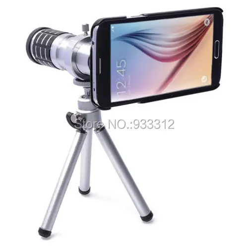 / Макро Камера Фото чехол 12X оптический объектив смартфона+ алюминиевый штатив для samsung Galaxy S6 S7 Edge Plus/S8 S9