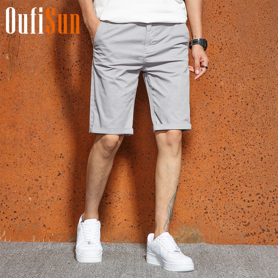 Oufisun мужские летние повседневные шорты мужские хлопковые клетчатые до колен брюки свободного кроя в английском стиле мужские трусы