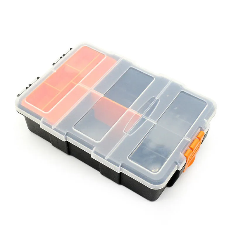 Plastic Carry Tool Storage Case Spanner Screw Parts Hardware Organizer