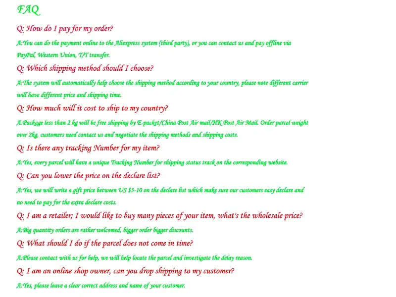 FAQ