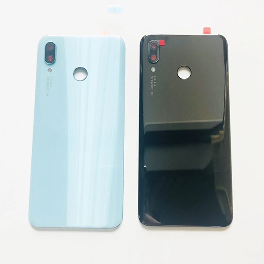 3D оригинальное стекло для huawei nova 3 nova 3 задняя крышка батарейного отсека задняя дверь корпус панель Замена+ объектив камеры+ клей