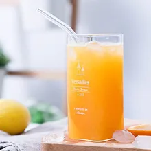 1 шт. красочные прозрачные стеклянные соломинки смузи многоразовые Свадебные День рождения питьевой соломы для молочного коктейля замороженные напитки толстые соломинки