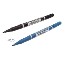 10 шт. татуировки кожи Маркер для пирсинга маркировки писец двойной Наконечник Ручка