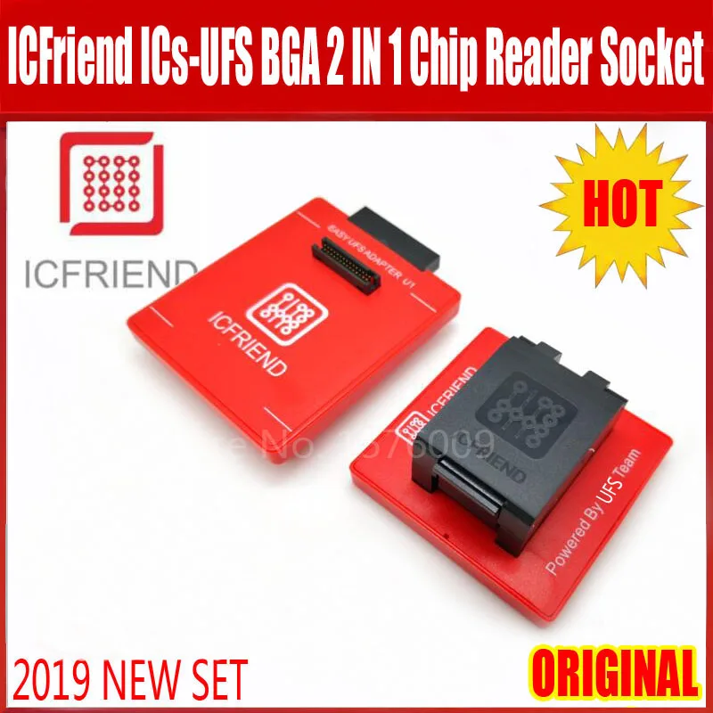 Новейший UFS разъем адаптера ICFriend ICs-UFS 2в1 поддержка UFS BGA254 BGA153 с легкий JTAG плюс коробка