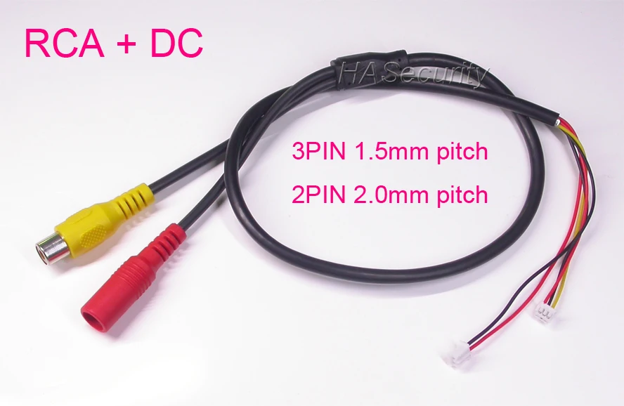 Разъем RCA + DC 3PIN (шаг 1 5 мм) 2PIN 2 0 для установки модуля фотоплаты в сборе длиной около