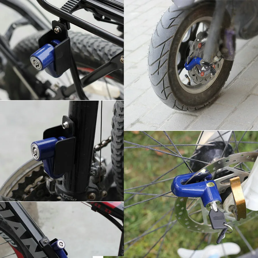 Горячая Противоугонный дисковый тормоз ротор замок для скутера велосипеда SafetyLock велосипеда мотоцикла безопасности