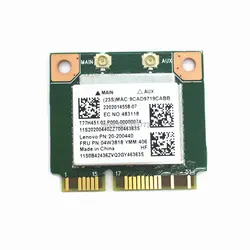 Бесплатная доставка Новый Realtek RTL8723BE мини pci-e Wi-Fi Bluetooth 4.0 беспроводной карты для E440 E540 S440 S540 FRU: 04W3818