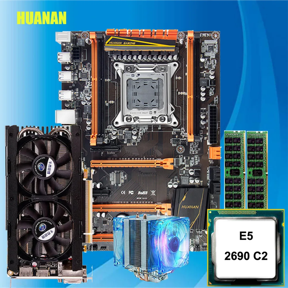 Nuovo Arrivo Huanan Deluxe X79 Scheda Madre Da Gioco Xeon E5 2690 C2 Con Dispositivo Di Raffreddamento Ram 32G(2*16G) Ddr3 Recc Gtx760 4G Ddr5 Scheda 