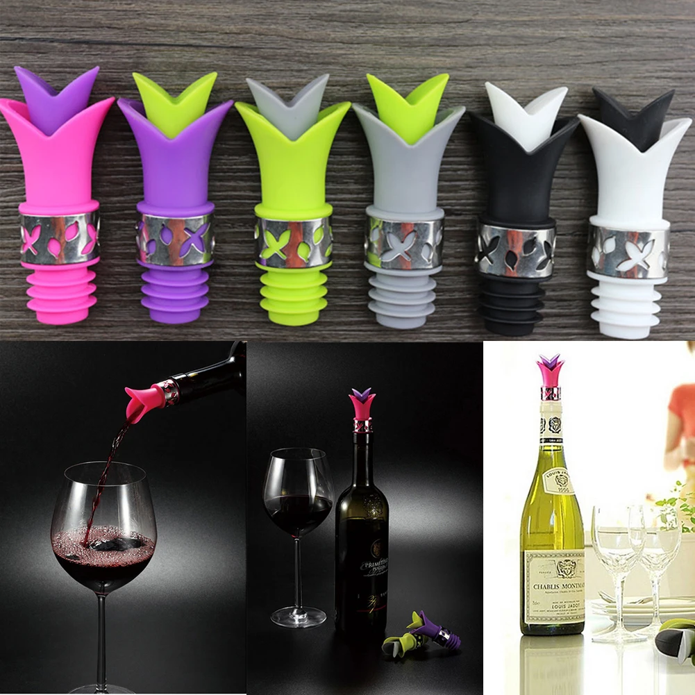 Креативная форма для лилии силиконовая бутылка для Вина Пробка Крышка Анти-пробка от утечки пробка дозатор вина пробка для пивных бутылок
