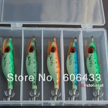 5 шт. рыболовная деревянная креветка-приманка крюк; высотка каблука 10 см/10 г