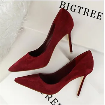 

Women Pumps Fashion 9cm High Heels For Women Shoes Casual Pointed Toe Women Heels Chaussures Femme Stiletto Ladies 516-1