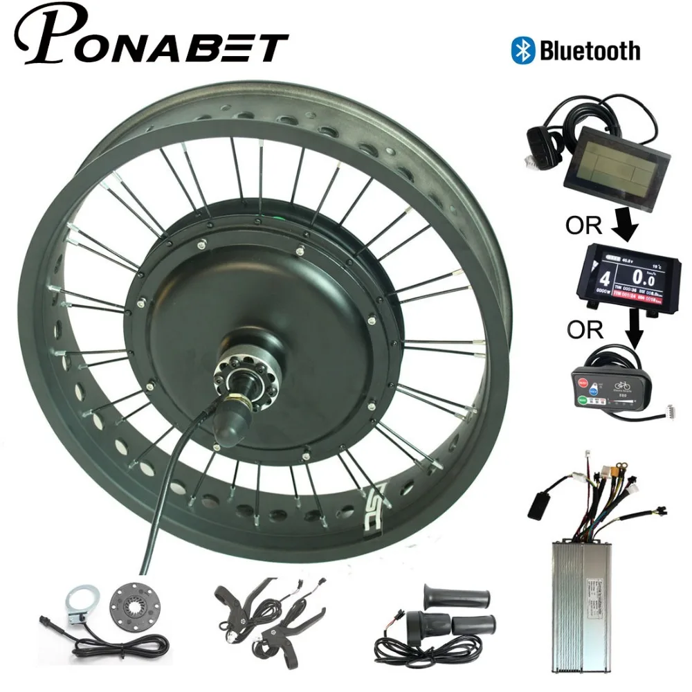 

Electric Wheel Fat Snow Bike Motor 48V 500W Brushless Non-gear Anti-Charge Bluetooth 26 Inch 170mm 190mm Ebike