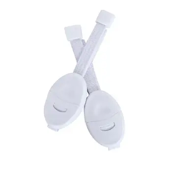 

2pcs Baby Drawer Cabinet Cupboard Safety Locks Straps Plastic Kids Refrigerator Closet Door Handle Lock for Children Protection
