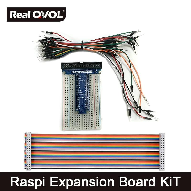 

Raspberry Pi 3 T Expansion Board DIY Kit 40 Pin Extension Board Adapter for Raspberry Pi with GPIO Cable & Jumper Wire