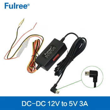 

12V24V to 5V Car power supply for GPS navigator DVR dc-dc converter step down buck module left T style MINI USB plug output