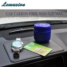 Автомобиль-Стайлинг 1x автомобиль ПВХ Нескользящие коврик углеродного волокна для Audi A4 b6 b7 B8 A3 honda CIVIC ACCORD Toyota Corolla Avensis Интимные аксессуары
